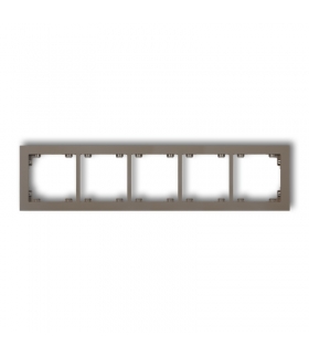 DECO Ramka uniwersalna pięciokrotna z tworzywa DECO Pastel Matt Karlik 49DR-5