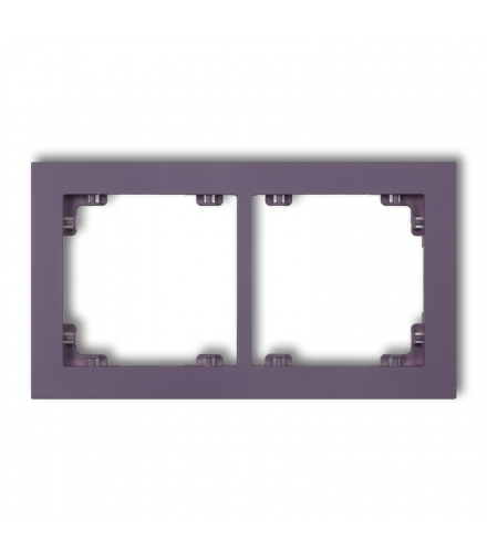 DECO Ramka uniwerstalna podwójna z tworzywa DECO Pastel Matt Karlik 50DR-2