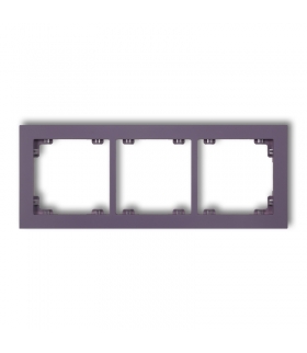 DECO Ramka uniwersalna potrójna z tworzywa DECO Pastel Matt Karlik 50DR-3
