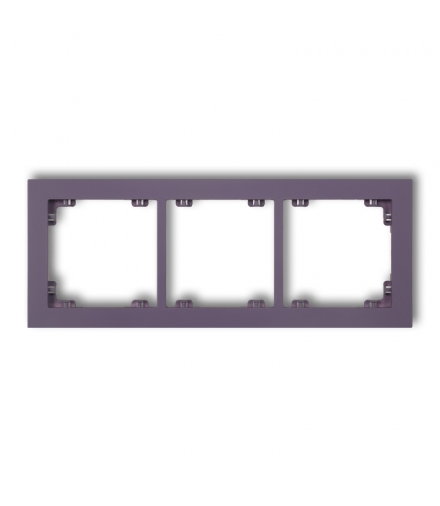 DECO Ramka uniwersalna potrójna z tworzywa DECO Pastel Matt Karlik 50DR-3