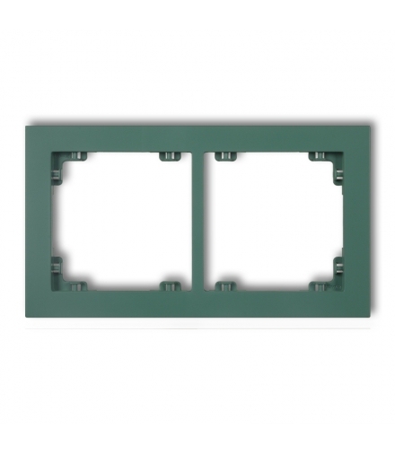 DECO Ramka uniwerstalna podwójna z tworzywa DECO Pastel Matt Karlik 51DR-2