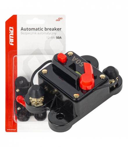 Samochodowy bezpiecznik automatyczny 50A 12V 24V 48V AMiO 03825